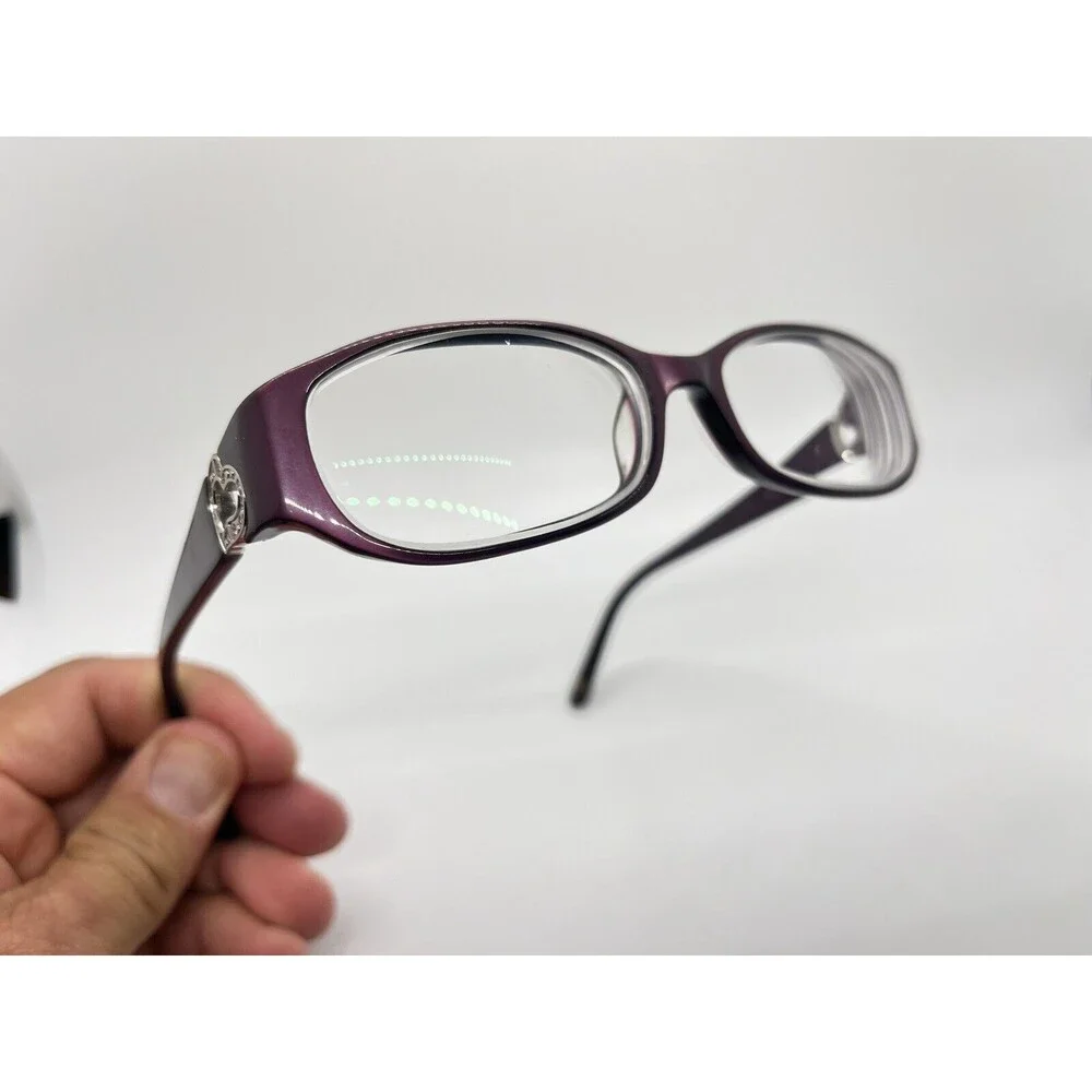 BEBE BB5005 Mauve Polished/Silver Eyeglasses Frame 51-15-130 - FRAMES ONLY